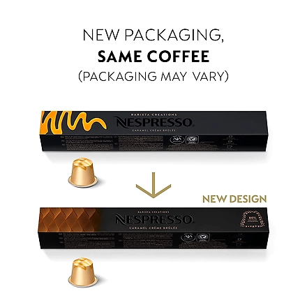 Nespresso Nestle Coffee Pods-10 Capsules (Caramel Crème Brulee)-MS719