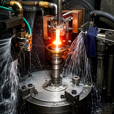 ball pin induction hardening coil – custom copper heat treatment coil | tech sukratu