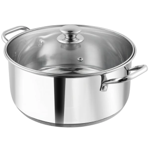 Vinod Stainless Steel Induction Friendly Roma Casserole 20cm, 3 Litre, Silver-3032