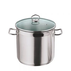 Vinod Stainless Steel Two Tone Stock Pot - 7.5 L (Induction Friendly)-3034