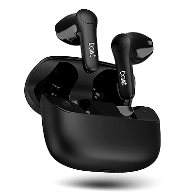 boAt Airdopes Atom 81 Pro, 100Hrs Battery, 4Mics ENx Tech, 50ms Low Latency, 13mm Drivers, Fast Charge, IPX5, v5.1 Bluetooth TWS in Ear Earbuds Wireless Earphones with mic (Obsidian Noir)