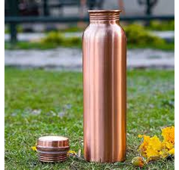 Copper Water Bottle Plain Matt Finish