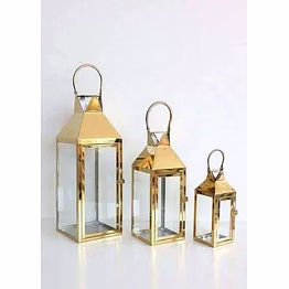 decorous stainless steel silver polished candle lantern handcrafted - elegant outdoor lighting