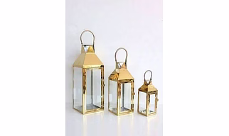 Decorous Stainless Steel Silver Polished Candle Lantern Handcrafted - Elegant Outdoor Lighting