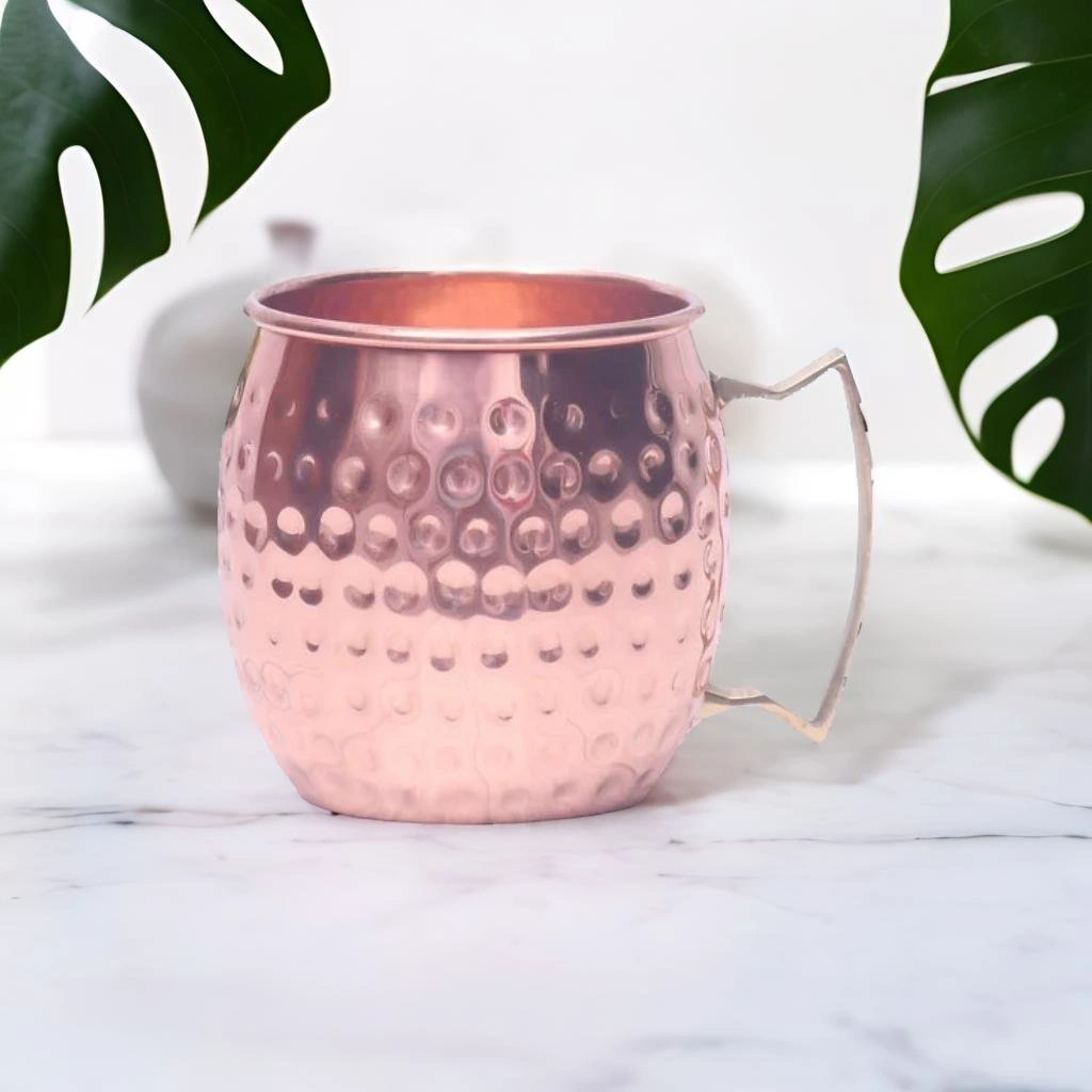 Pure Copper Moscow Mule Mug 550 ML - Handcrafted Mug for a Touch of Luxury-2