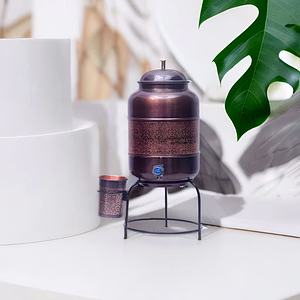 Premium Copper Water Dispenser Set with Ayurvedic Health Benefits