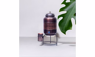 Premium Copper Water Dispenser Set with Ayurvedic Health Benefits