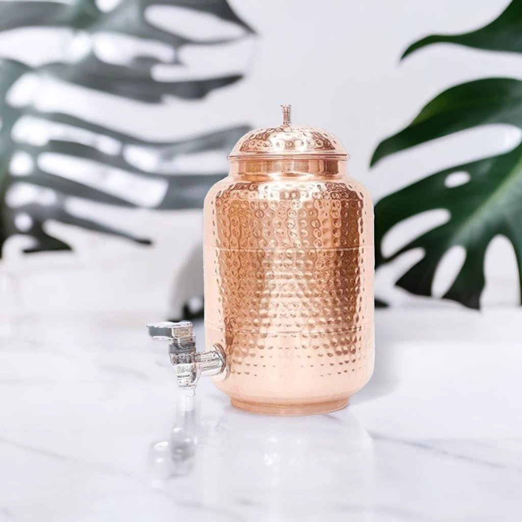 Pure Copper Water Dispenser with Stand-1