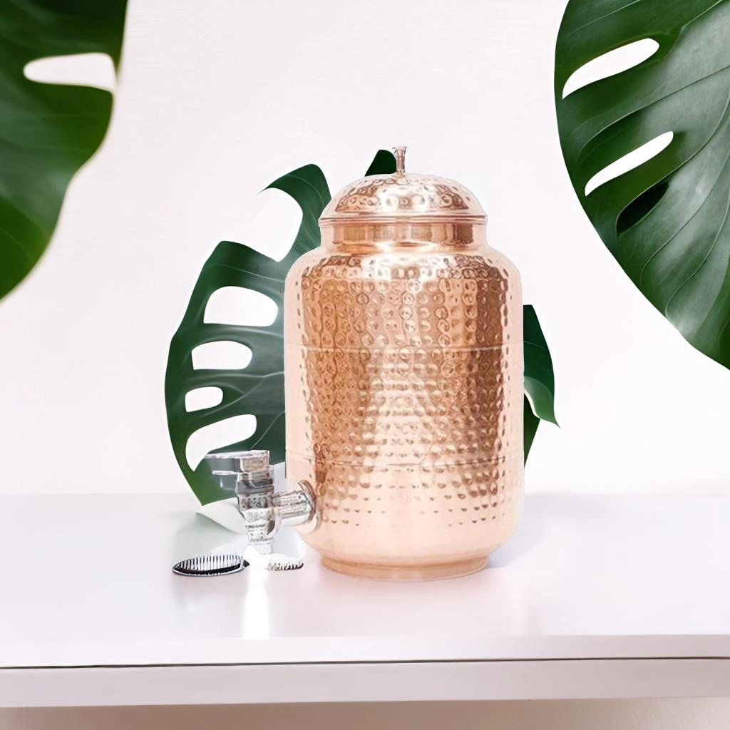 Pure Copper Water Dispenser with Stand-2