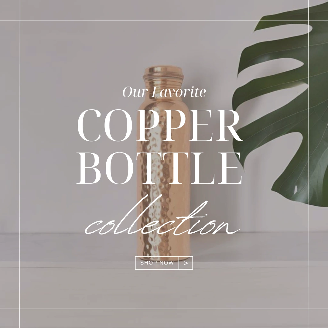 Hammer Pure Copper Water Bottle - Luxurious Copper Hydration-12638390