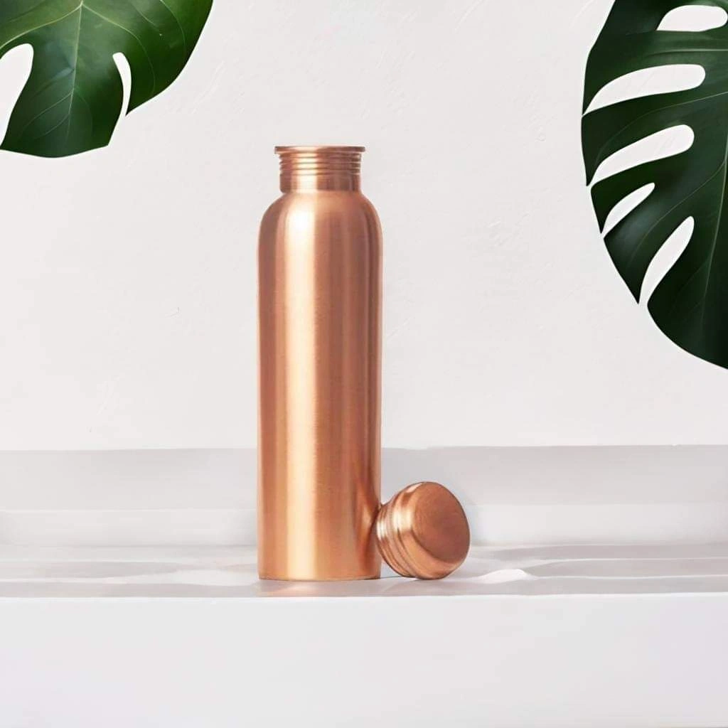 Pure Copper Water Bottle with 1000ml Capacity-1