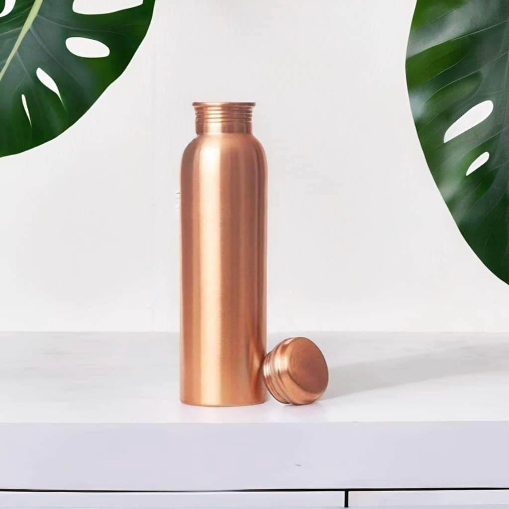 Pure Copper Water Bottle with 1000ml Capacity-2