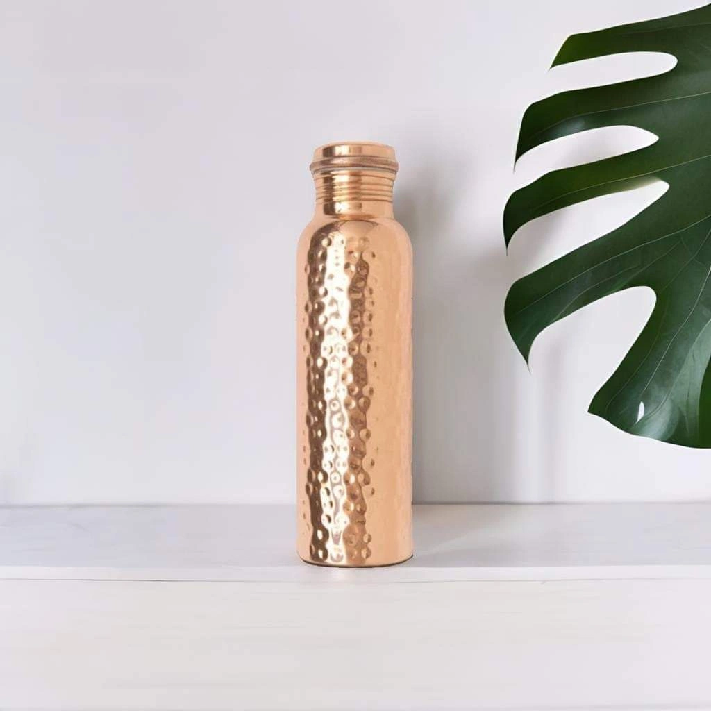 Hammer Pure Copper Water Bottle - Luxurious Copper Hydration-2