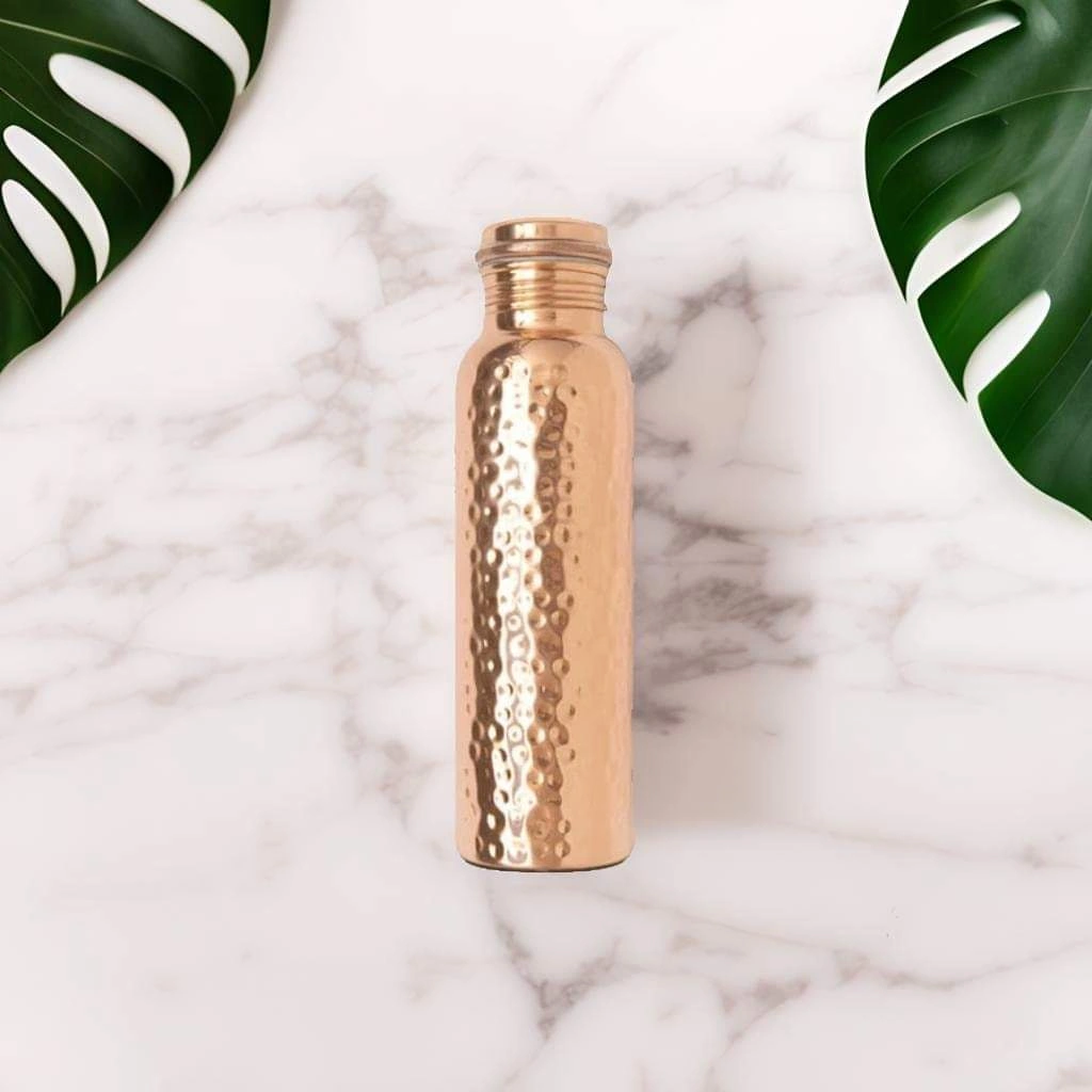 Hammer Pure Copper Water Bottle - Luxurious Copper Hydration-1