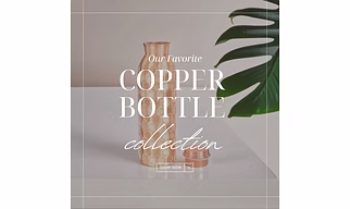 Diamond Copper Water Bottle - 1000 ML Capacity | Antibacterial Properties
