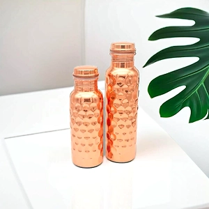 Diamond Pure Copper Water Bottle 1000ml - Health and Style Combined