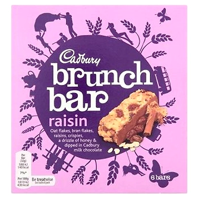 Cadbury Brunch Bar Raisin, 6 Bars-8895631