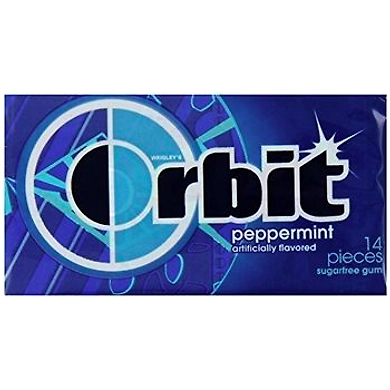 Wrigleys orbit peppermint sugarfree Chewing gum (14 sticks per pack X pack of 4)-8895711
