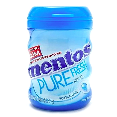 Mentos Pure Fresh Mint Sugar-free Gum (61.25g)-8895721