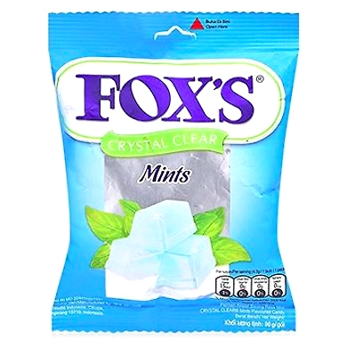 Nestle Fox's Crystal Clear Mints Candies, 90 Grams-8895723