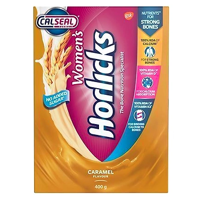 Horlicks Women's Horlicks Health &amp; Nutrition Drink - Caramel Flavour, No Added Sugar-8741571