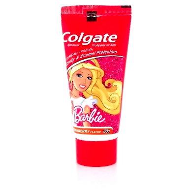 Colgate Anticavity Barbie Strawberry Flavor Kids Toothpaste-8741921