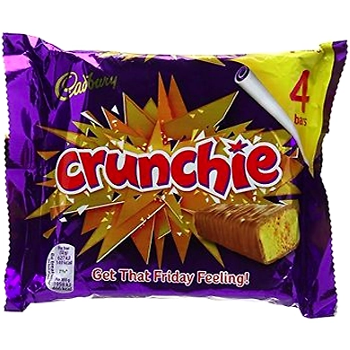 Cadbury Crunchie Chocolate 4 Bar ( 4 X 32g ), 128g-8895535