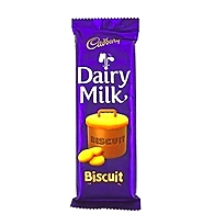 Cadbury Dairy Milk Biscuit Chocolate Bar, 80g