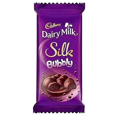Cadbury Dairy Milk Silk Bubbly Chocolate Bar, 50g - (Pack of 6)-8895629
