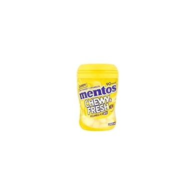 Mentos Chewy Dragees Caramelos Chewy Lemon Mint Flavour Candy 90 Pcs Bottle, 99g-8895759