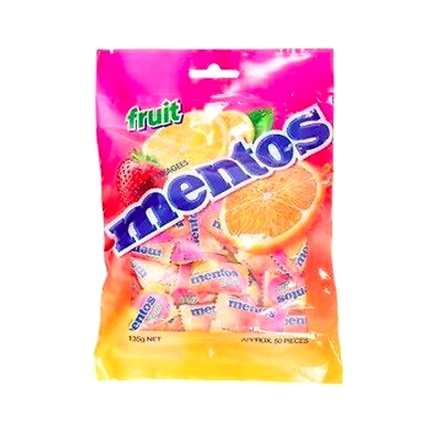Mentos Chewy Dragees Fruit, 135g-8895761