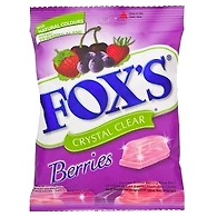 Foxs Crystal Clear Berries Candy, 90 grams