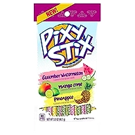 Nestle Pixy Stix Candy Filled Fun Straws (Cucumber Watermelon, Mango Lime & Pineapple), 90.7g