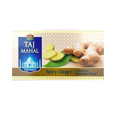 Taj Mahal Tea - Spicy Ginger 249 gm (25 Bags x 9.9 gm each)-MRB201