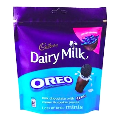 Cadbury Dairy Milk Oreo Chocolate Packet 204 gms-MRB520