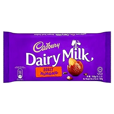 Cadbury Dairy Milk Roast Almond Bar (165 g)-MRB524