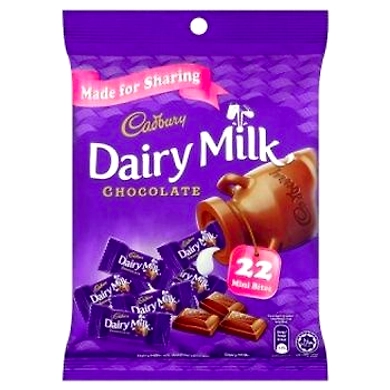 Cadbury Dairy Milk Chocolate 22 Mini Bites Pouch 100g-MRB530