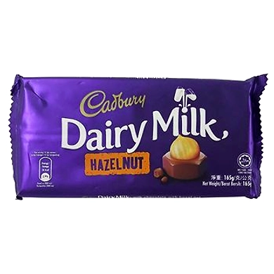 Cadbury Dairy Milk Chocolate - Hazelnut, 165g Pack-MRB550