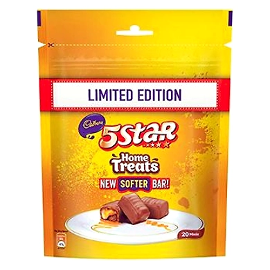 Cadbury 5 Star Chocolate Home Treats, 200g (Pack of 4)-MRB568