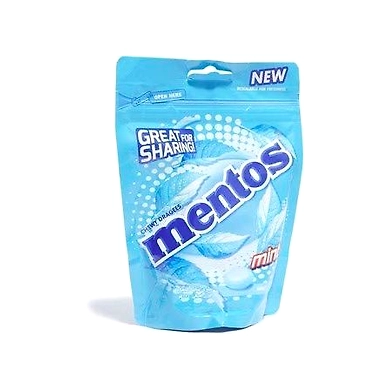 Mentos Chewy Dragees Mint Refill Bag, 174g-MRB612