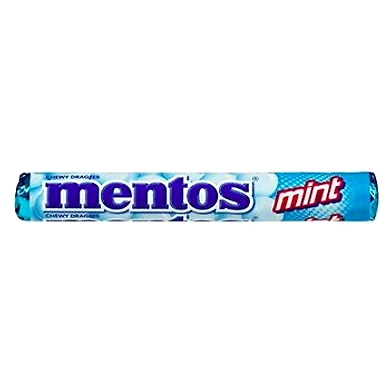 MENTOS Mint Chewy Dragees 37 GM (Pack of 4)-MRB626
