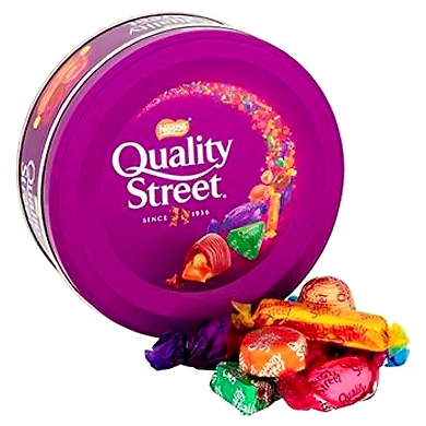 Nestle - Quality Street Chocolates &amp; Toffees Tin Box - 240 Grams-MRB646