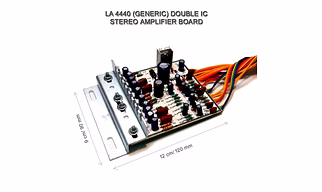 TDA 4440 (Generic) Double IC Stereo Amplifier Board for home audio.