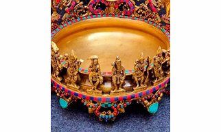 Beautiful Handmade Brass URLI for your Home or Office