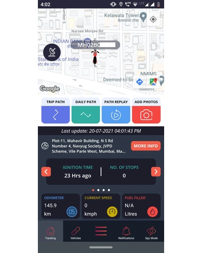 Vehicle Tracking Device for All Buses, Trucks, JCB, Tractor and all other Vehicles with Real time Tracking | Ignition ON-Off  | 1 Year SIM &amp; Software Included-2