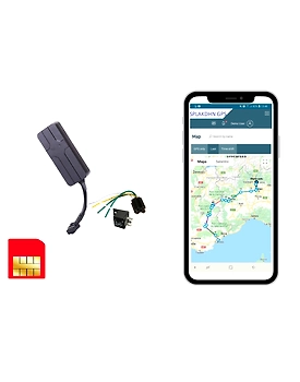 Vehicle Tracking Device for All Buses, Trucks, JCB, Tractor and all other Vehicles with Real time Tracking | Ignition ON-Off  | 1 Year SIM & Software Included