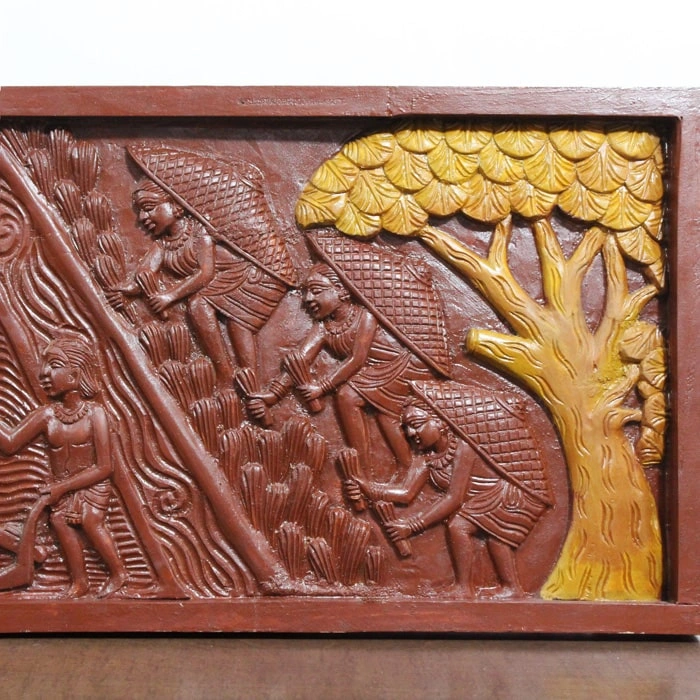 GiTAGGED® Bastar Wooden Handmade Agricultural Tribal Artwork-4