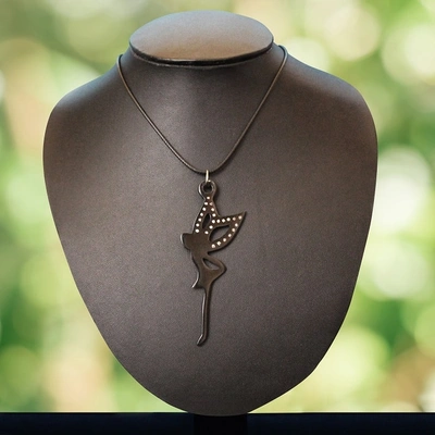 GiTAGGED® Bidriware Silver Inlay Angel Pendant