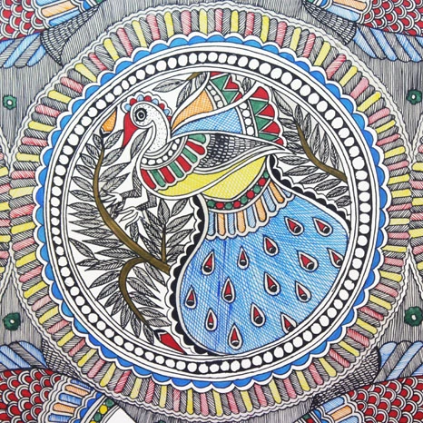 Buy beautiful madhubani peacock drawing Handmade Painting by PARVATHY  ASOKAN. Code:ART_6074_35079 - Paintings for Sale online in India.
