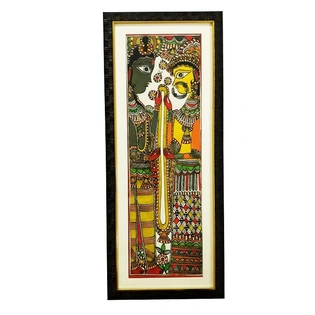 GiTAGGED® Madhubani Painting Ram Sita Swayamvar (25.5 * 10.5 inches)